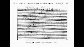 WA Mozart  Requiem quotAmenquot fugue sketch and 5 completions [upl. by Tobit828]