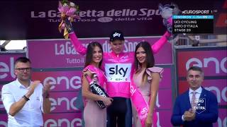 First ever Pink Jersey for Chris Froome  Giro dItalia 2018 [upl. by Ahsaz404]