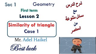 sec 1Geometry first termlesson 2 similarity of triangle part 1 [upl. by Tsew]