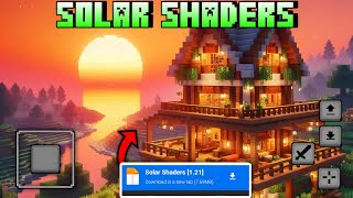 Solar Shaders For MCPE 121 🥳  Best Shaders For Minecraft Pe [upl. by Walburga68]