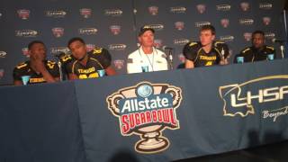 Class 1A Postgame press conference 12916 Haynesville [upl. by Amikahs]