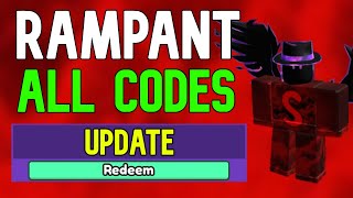 ALL RAMPANT CODES  Roblox Rampant Blade Battlegrounds Codes November 2023 [upl. by Giana]