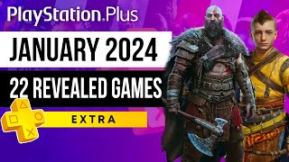 PlayStation Plus Extra January 2024 Games  PS Plus Extra January 2024 [upl. by Auqcinahs]