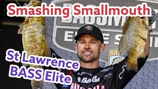 Smashing Smallmouth on St Lawrence River in BASS Elite [upl. by Eiuol]