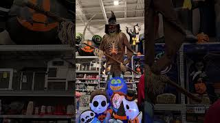 12 Foot Lighted Scarecrow Halloween Animatronic at Lowes shorts halloween lowes [upl. by Frere]