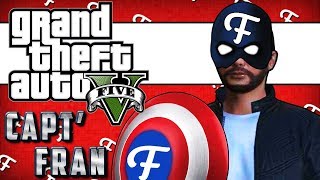 GTA 5 Captain America Shield RIP Bill Grylls Tire Crazy Roller Coaster Ride Comedy Gaming [upl. by Ydne]