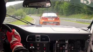 Crazy 1st Lap VLN 8 2012 onboard Porsche GT3 Cup Nurburgring Nordschleife avoiding big BMW Crash [upl. by Angelina]