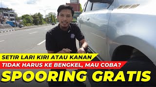 Cara spooring mobil manual tanpa ke bengkel [upl. by Nivac]