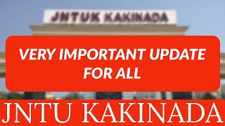 VERY IMPORTANT UPDATE FOR ALLjntukupdates [upl. by Nocaj]