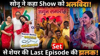 TMKOC Sonu Aka Palak Sindhwani quit the show Shared emotional post [upl. by Tterrab]