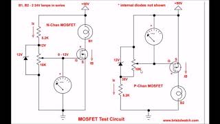 Simple Circuits for Testing Power MOSFET Transistors [upl. by Garibold]