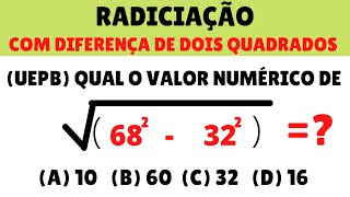 🚀RADICIAÇÃO COM PRODUTOS NOTÁVEIS SIMPLIFICAÇÃO DE RADICAIS  RACIONALIZAÇÃO RAIZ QUADRADA [upl. by Hazard]