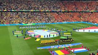 Romania  Netherlands EURO 2024 Romania National Anthem [upl. by Sesylu]