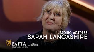 Sarah Lancashire wins the Leading Actress BAFTA for Happy Valley  BAFTA TV Awards [upl. by Oratnek]