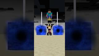 Pullingdown a Bigger and Bigger Bedrock Challenge minecraft shorts herobrine [upl. by Ardaed]