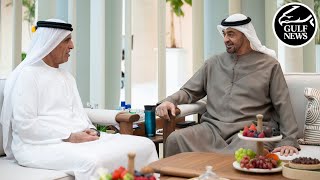 UAE President Sheikh Mohamed meets the Ruler of Ras Al Khaimah [upl. by Eselehs80]