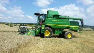 John Deere W540 HillMaster Wheat Harvest 2013 Жътва сБаячево [upl. by Lener]