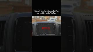 The wired to wireless CarPlay adapter w YouTube amp Netflix app wirelessadapter eonon [upl. by Aisemaj858]