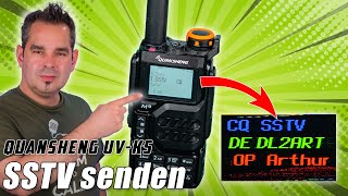 Quansheng UVK5 📱 SSTV nur mit Handfunkgerät senden [upl. by Zed]