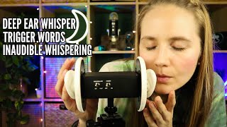 ASMR Close Up Whisper You Can FEEL  Inaudible Whisper  Trigger Words [upl. by Maggy384]