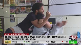 SteeltonHighspire teachers to wrestle WWE superstars [upl. by Aryek]