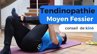 Tendinopathie du Moyen Fessier  4 exercices conseil de kiné [upl. by Ahsekim]