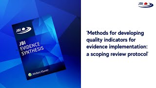 Methods for developing quality indicators for evidence implementation [upl. by Ramoj]