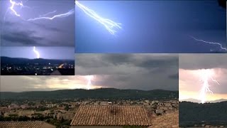 Orage 30 Eclairs Tonnerre amp au ralenti Il fait jour en pleine nuit  Draguignan Provence ASMR [upl. by Tibbitts]