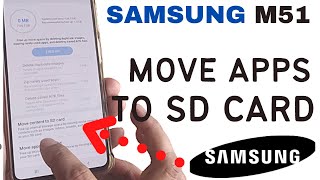 samsung m51 how to move apps to sd card on samsung m51move apps to sd card on android 11move apps [upl. by Oreste911]