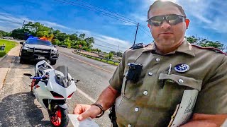 BIKERS VS COPS 2023 Intense Interactions Tickets amp Warnings [upl. by Keverian269]