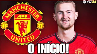 O INÍCIO da RECONSTRUÇÃO do MANCHESTER UNITED😈😈MODO CARREIRA REALISTA EA FC 24 [upl. by Norbert]