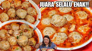 ENAK BANGET MAKAN BAKSO INI PAKE NASI NDAGING BANGET RASANYA [upl. by Nylesoj]