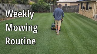 My Weekly Mowing Routine for a Great Lawn [upl. by Photima]