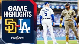 Padres vs Dodgers NLDS Game 1 Highlights 10524  MLB Highlights [upl. by Gib374]