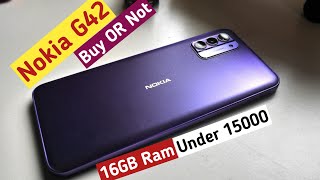 Nokia G42 5G🤔Latest smartphone  16GB Ram 256GB Storage  Nokia G42 Review In Hindi [upl. by Pattison520]