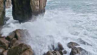 Waves and Cliffs Pembrokeshire [upl. by Boycey699]