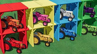 Garage With Colors  TRANSPORT WORK to ABANDONED Playground w Mini Tractors  Farming Simulator 22 [upl. by Nahttam382]