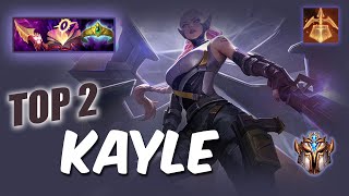 Wild Rift Kayle Top 2 JUNGLE  S11 RUSH Challenger ranked game  build [upl. by Nilrem]