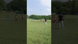 Dylano Wagner shoots on Goal football subscribe soccer skills ronaldo realmadrid alnassr [upl. by Kessiah]