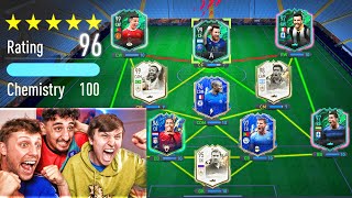 196 RATED  BREAKING W2S FUT DRAFT WORLD RECORD FIFA 22 [upl. by Aliuqa906]