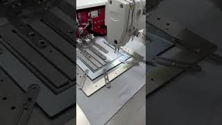 Automatic pocket setter machine shorts sewingmachine pocket [upl. by Cilurzo529]