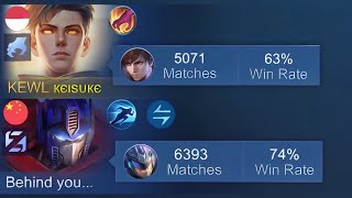 I MET TOP 1 GLOBAL JOHNSON IN RANK deadliest combo☠️  Mobile Legends [upl. by Eerihs]