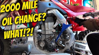 How To Get 2000 miles between oil changes  Honda CRF 450 RL [upl. by Cowley]