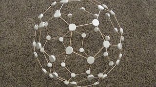 Toothpick Truncated Icosahedron Buckyball [upl. by Samoht]