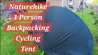 Naturehike 1 Person Tent SetupReviewWaterproof Testing [upl. by Dorice141]