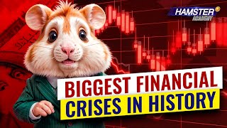 Top 3 biggest financial crises from the Great Depression to COVID19 ⚡️ Hamster Academy [upl. by Arikahc855]