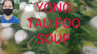 Recipe for Yong Tau Foo Vegetable Soup [upl. by Gottwald601]