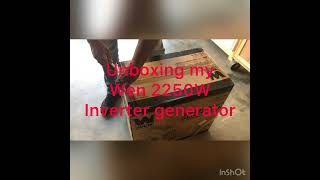 Unboxing my Wen 2250W inverter generator [upl. by Stanwinn]