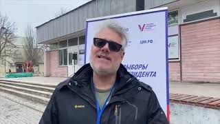 Dan Kovalik Russian election observer from the USA in the Kherson region [upl. by Allehs]