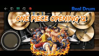 One Piece  Opening 12 【Kaze wo Sagashite】 Real Drum Cover [upl. by Tracee]